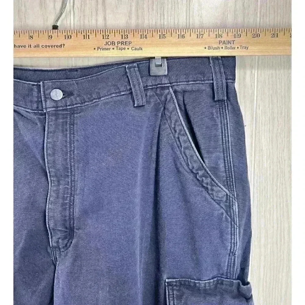Carhartt Pants Mens 40x34 Fits 38x30 Flame Resistant Cargo Distressed FRB240 - Picture 6 of 8